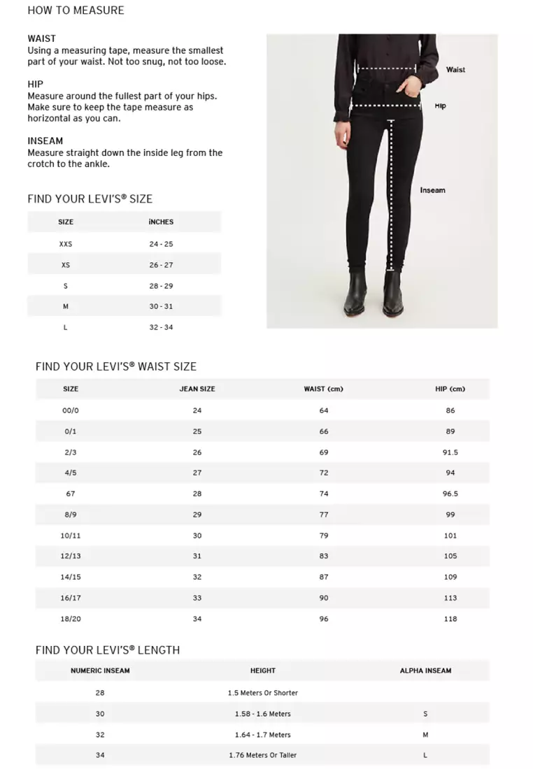 Buy Levi's Levi's® Women's Superlow Short A5937-0000 Online | ZALORA ...