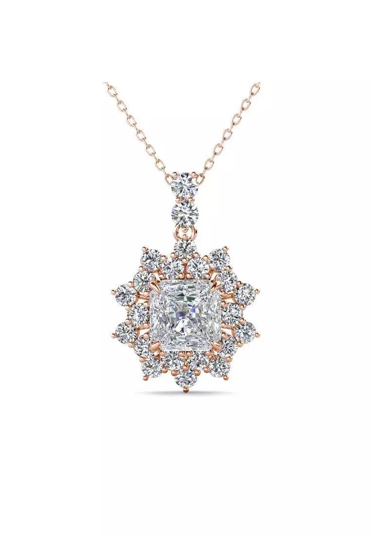 Crushed diamond clearance necklace