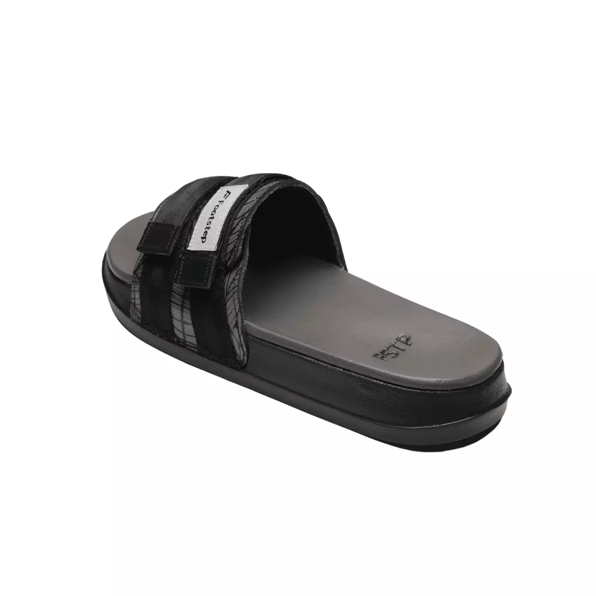 Footstep Footwear Sandal Pria Slide Nifty Black Grey Original Sandal
