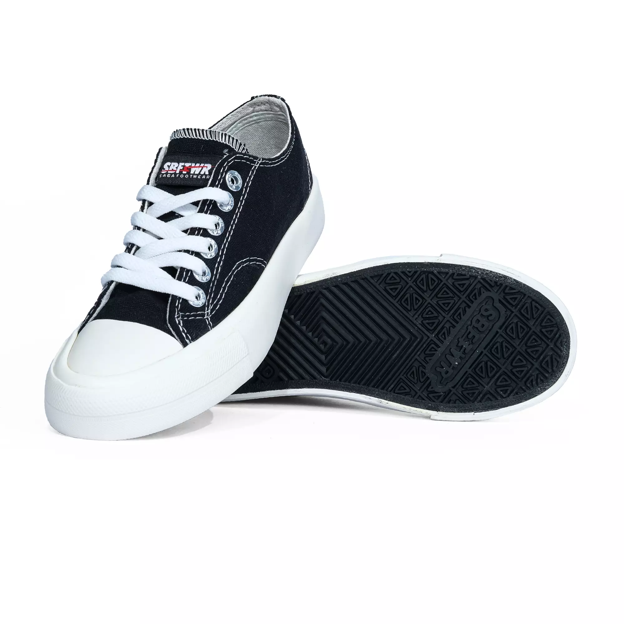 Saba Vintage Low Black White