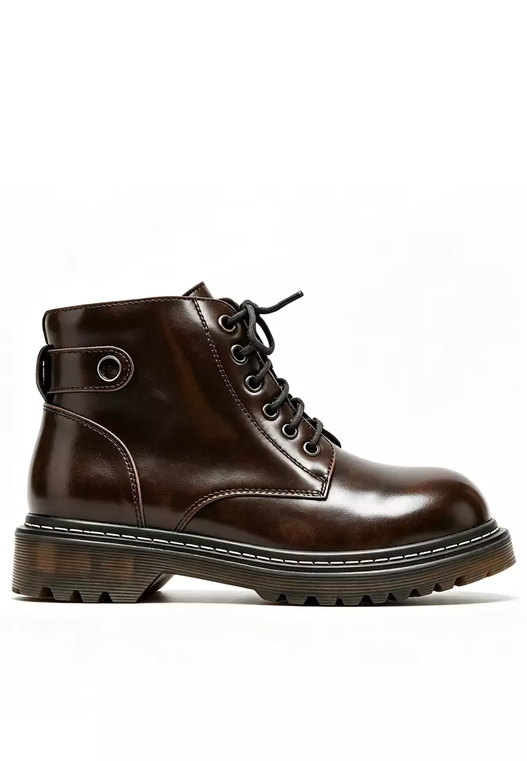Buy Twenty Eight Shoes Side Zip Leather Combat Boots MZ5088 2026