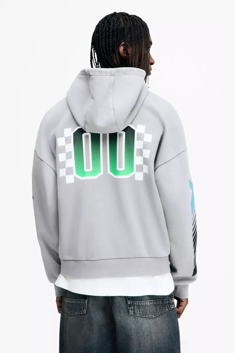 Oversized Fit Zip-through hoodie