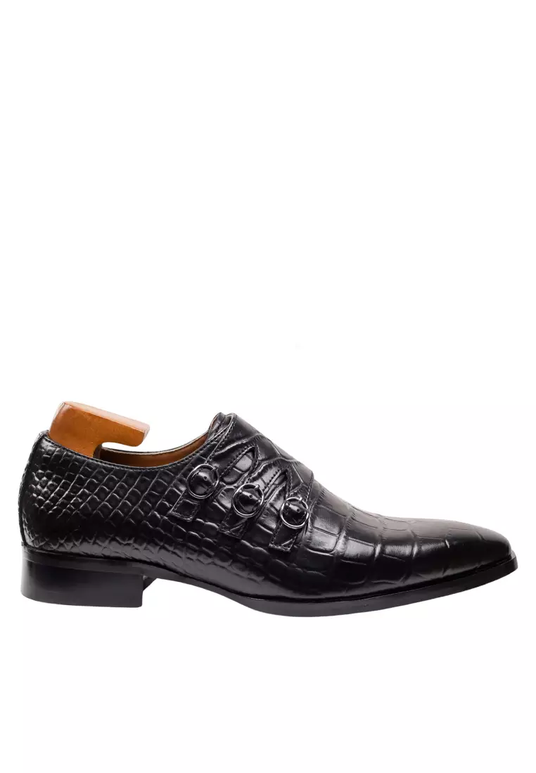 Discount on Twenty Eight Shoes  shoes - SKU: Alligator Pattern Leather Monk Strap Shoes MK5009-6