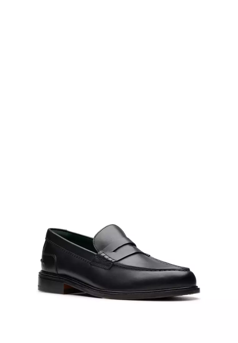 Mens Craft James Lo Loafers - Black Leather