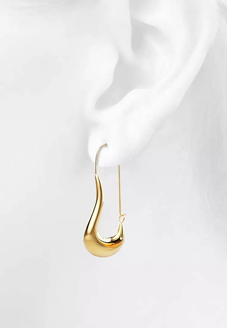 Dakota Chunky Gold Hoop Earrings
