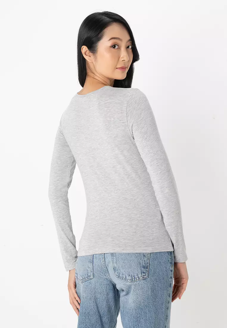 Mila Long Sleeve O-Neck Top