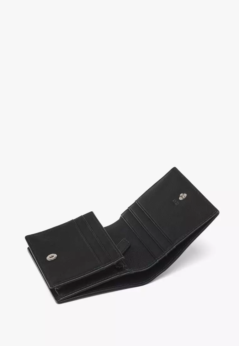 Aren Snap Wallet in Embossed Monogram Leather