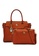 POLO HILL brown POLO HILL Ladies Weave Pattern Handbag 2-in-1 Bundle Set 59160AC228DB9EGS_1
