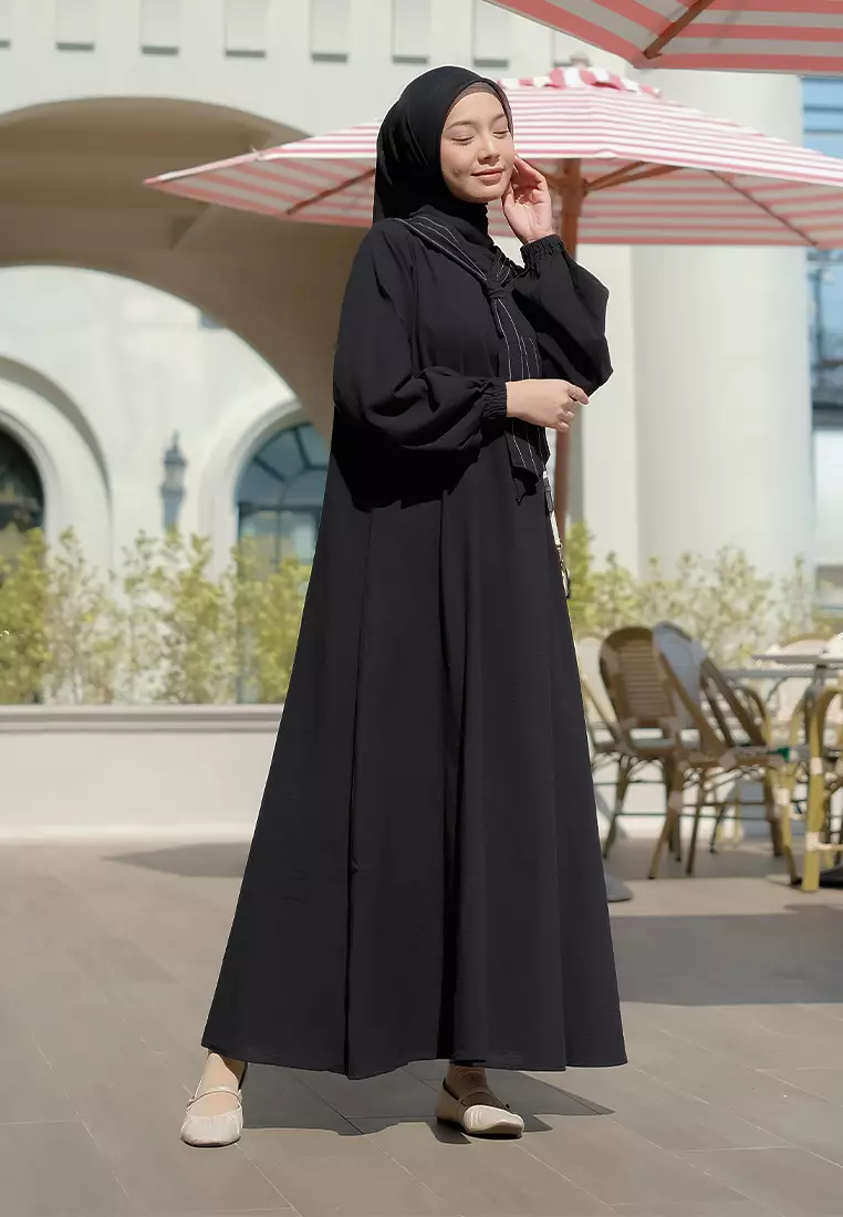 Nora Dress Linen Black