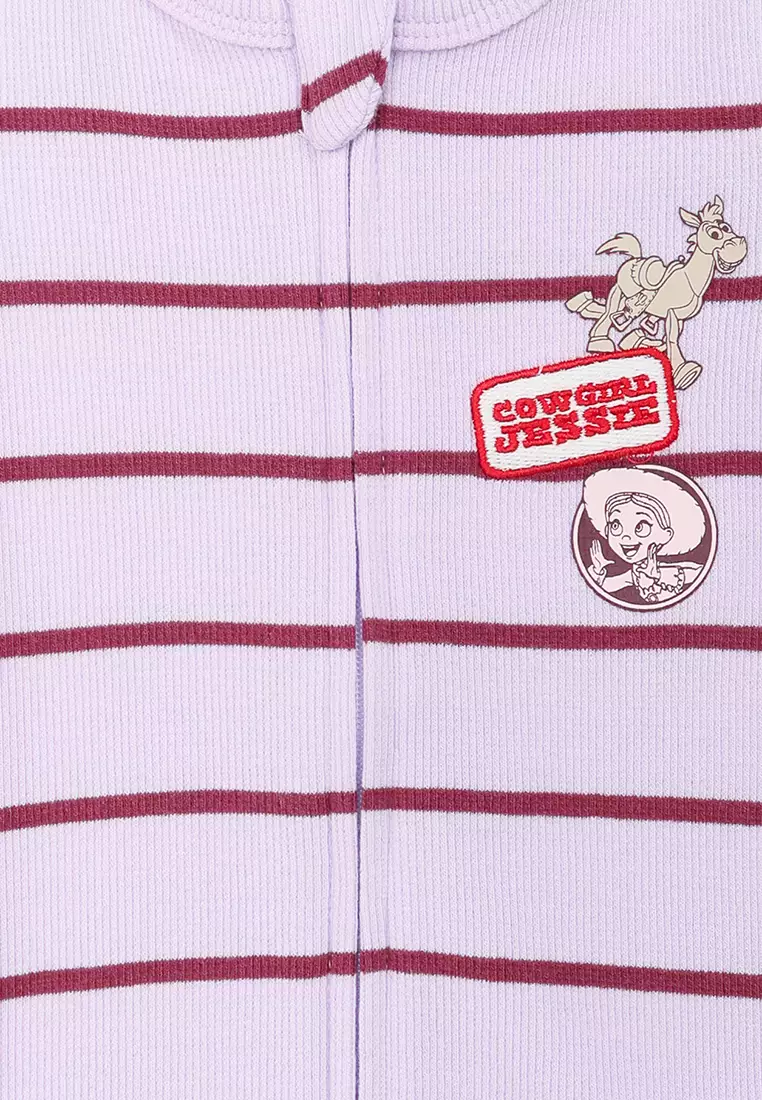 The Short Sleeves Licensed Zip Romper