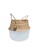 HOUZE white ecoHOUZE Seagrass Plant Basket With Handles - White (Large) 779F2HL4385081GS_1