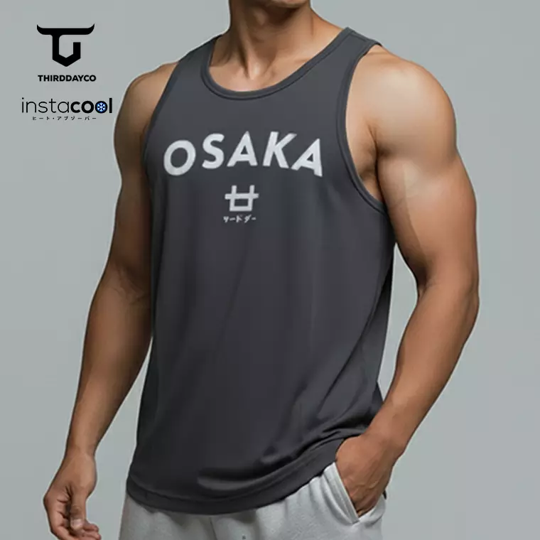 THIRDDAY Kutung Pria Casual SVN Osaka  Logo Abu MTY62