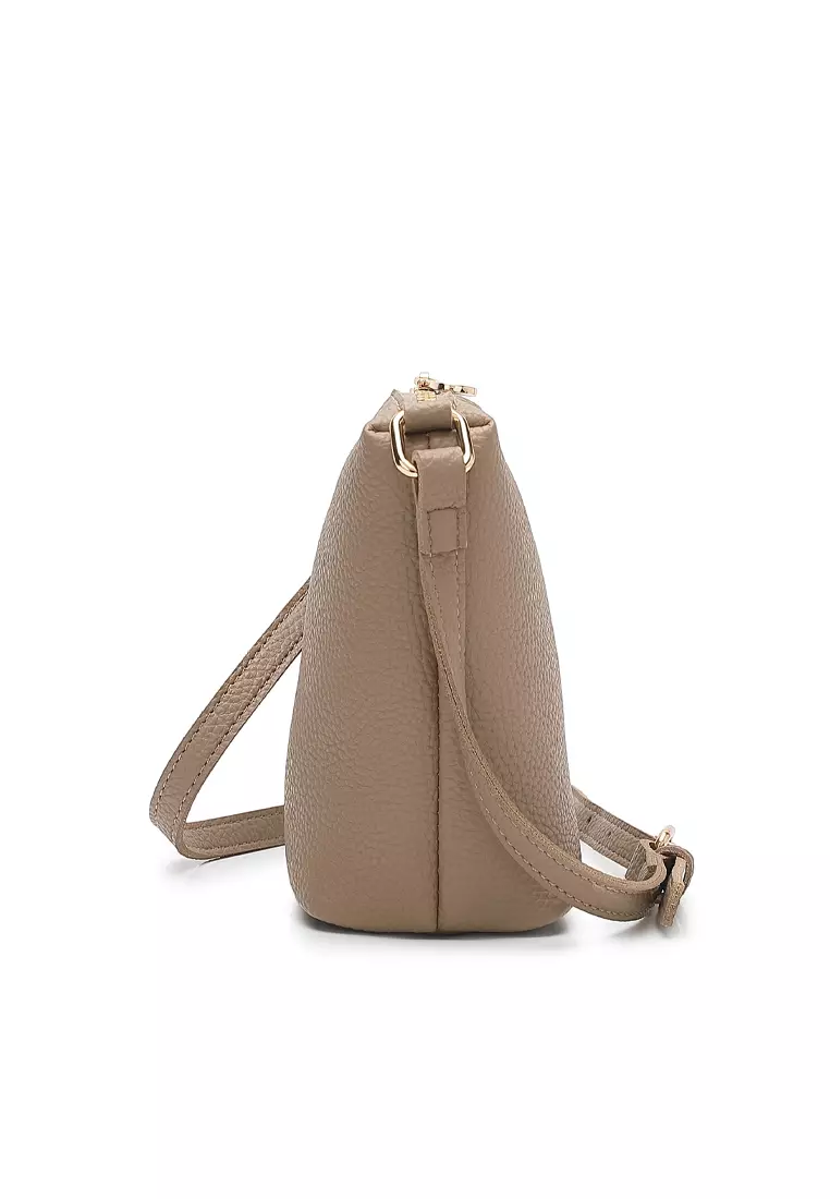 Women's Shoulder Sling Bag / Crossbody Bag (Tas Selempang / Tas Bahu Wanita) - Cokelat
