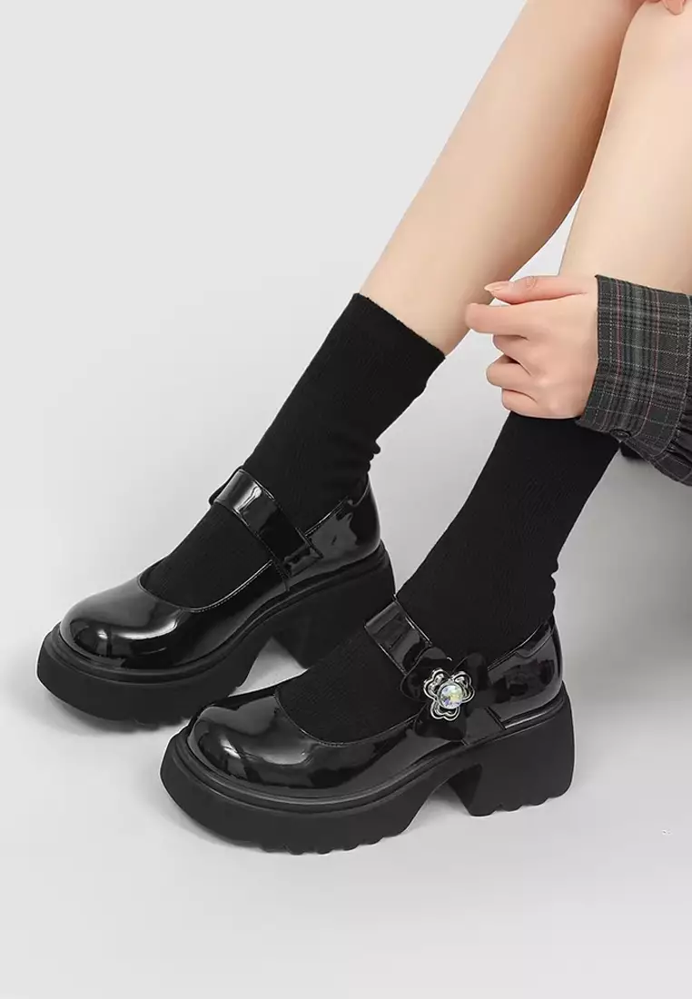 Girly Leather Mary Jane Shoes MZ0623