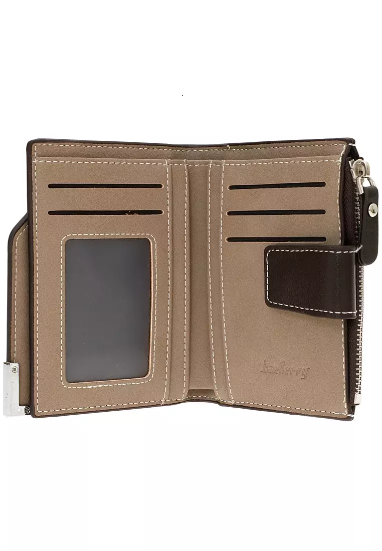 Dompet Kartu Pria Model Lipat Kasual Men's Card Wallet Anti Theft Material Leather ORIGINAL