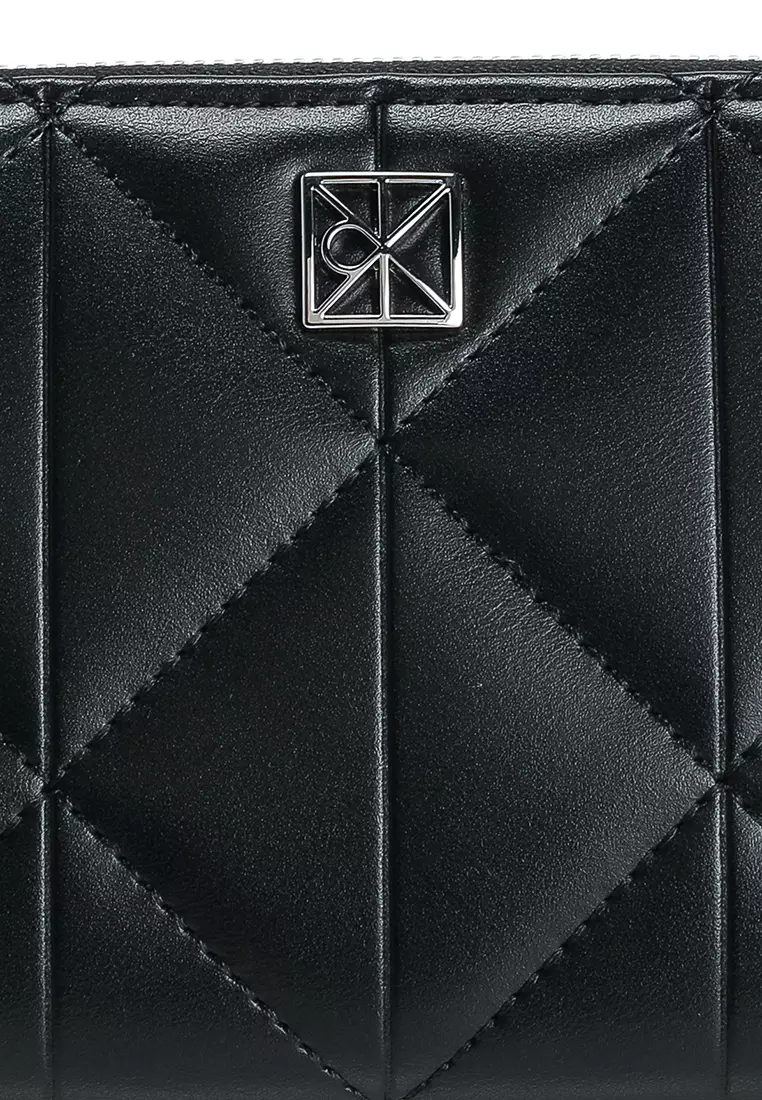Quilted Long Zip Around Wallet - Calvin Klein Accessories