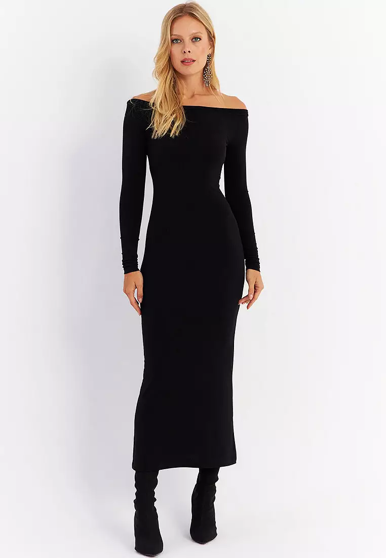 Long Sleeves Midi Dress