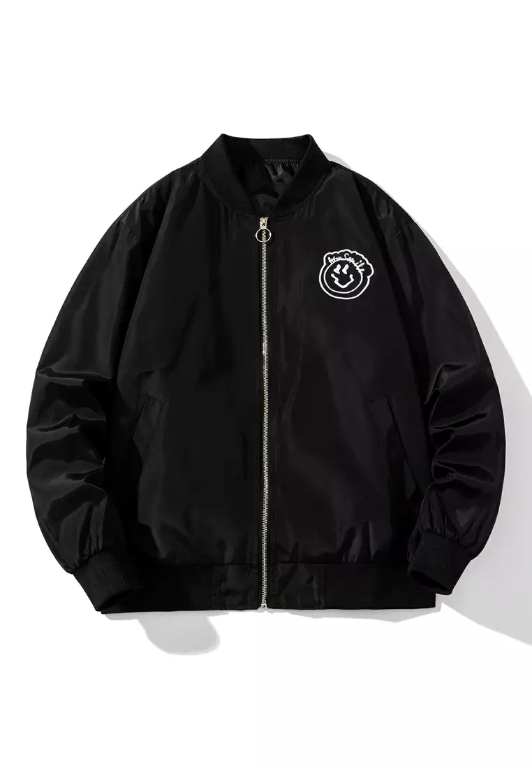 Embroidered windbreaker sale