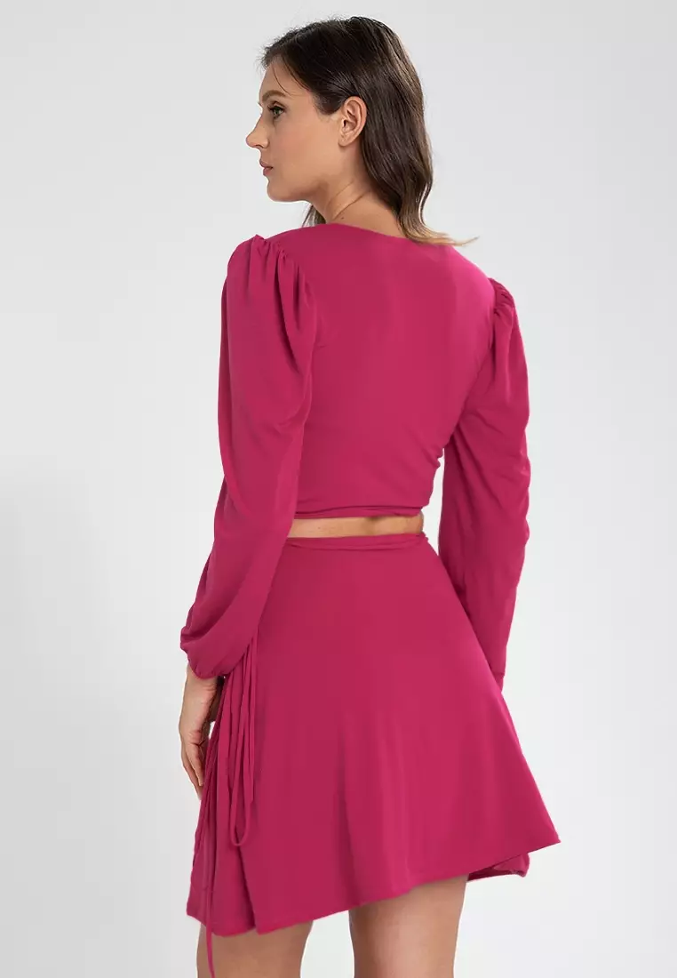 Misty Longsleeved Wrap Mini Set