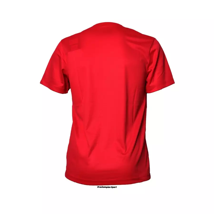 Kaos Jersey Badminton Yonex RM 2527 Easy Tee Feiry Red Black