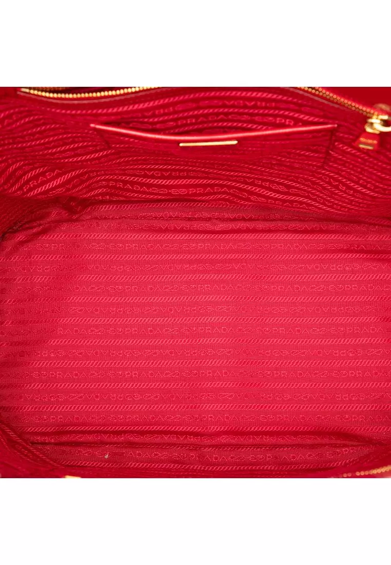 Pre-Loved Prada Saffiano Vernice Convertible Tote