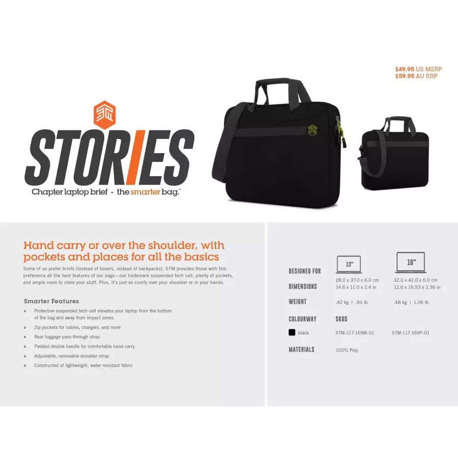 Stm chapter 13 laptop bag store