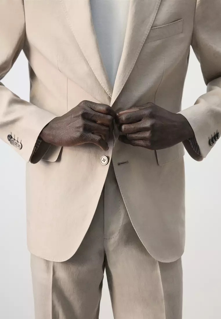 Amalfi 100% Linen Slim-Fit Suit Jacket