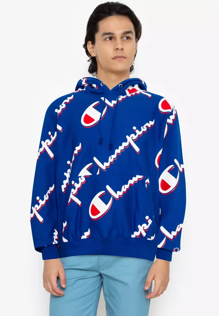Buy Champion Reverse Weave Pullover Hood All Over Print 2024 Online