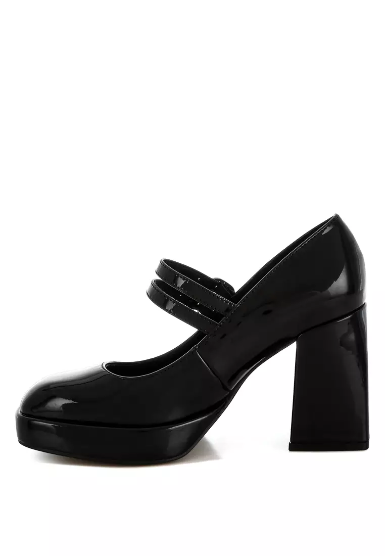 Sandal Mary Jane Tali Ganda Warna Hitam