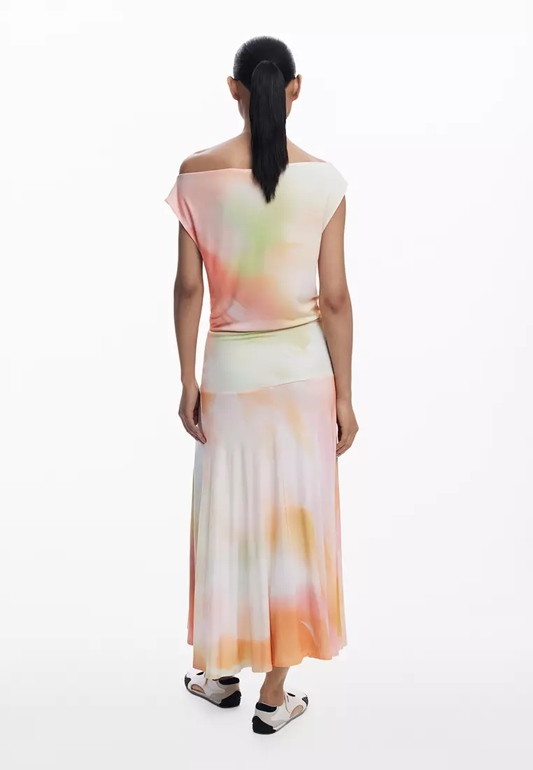 Asymmetric long dress