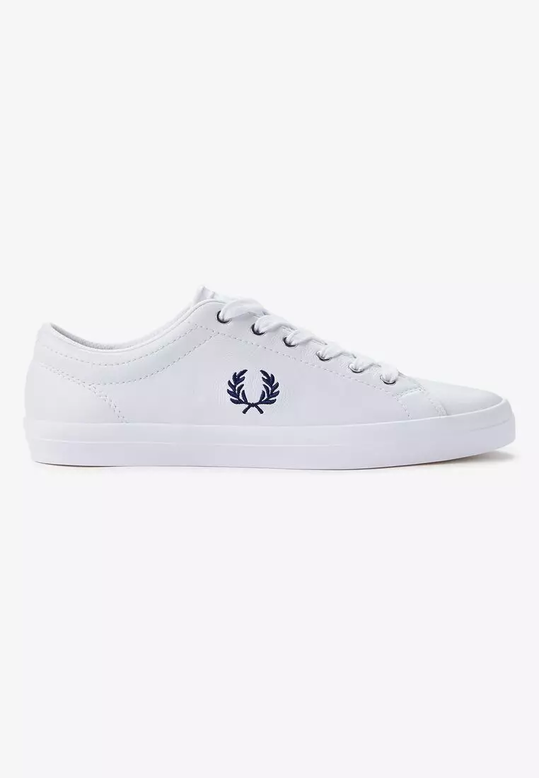 Fred Perry B7311W BASELINE LEATHER SHOES (WHITE)