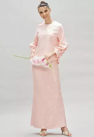 modern dress malaysia Modern Kebaya Dress for Women | Elegant Embroidered Baju Kurung with Lace &  Sequins