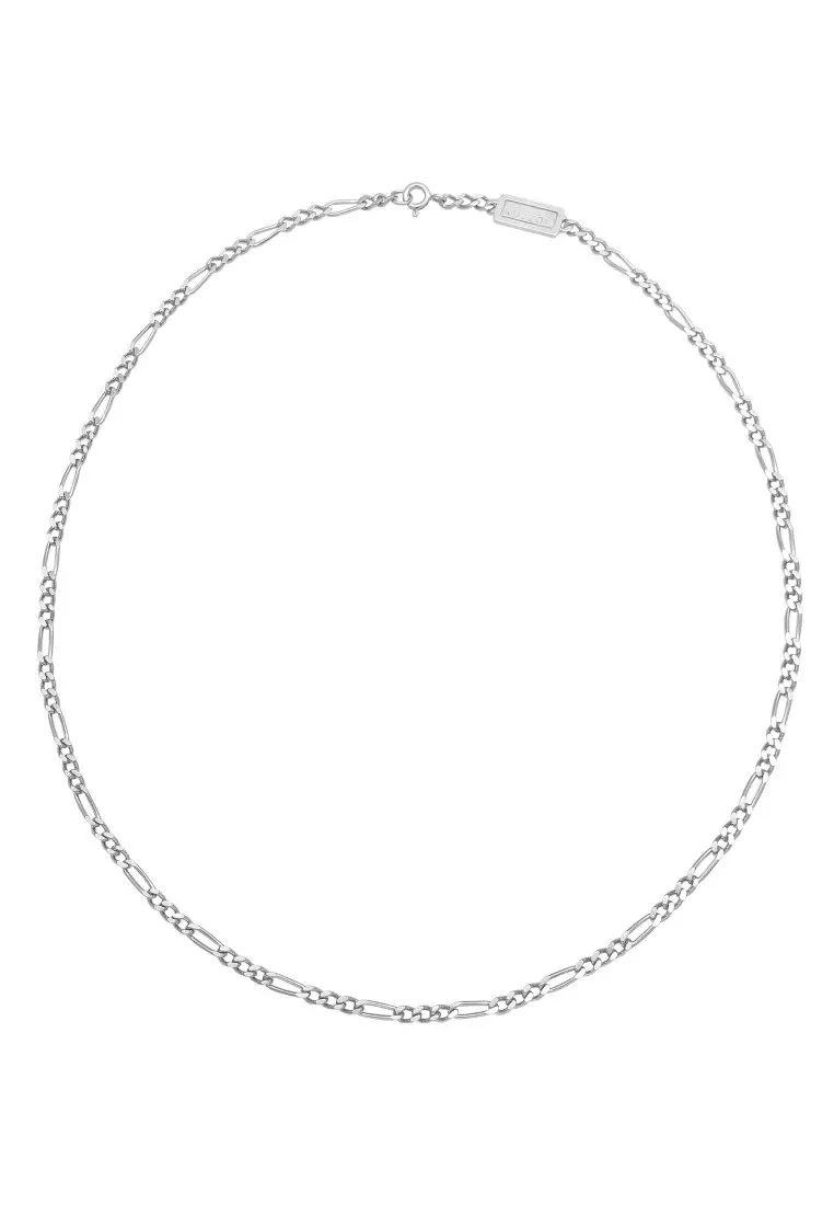 Jual KUZZOI EXCLUSIVE Kalung Perhiasan Perak 925 Pria Figaro Chain Original  2026 | ZALORA Indonesia ®