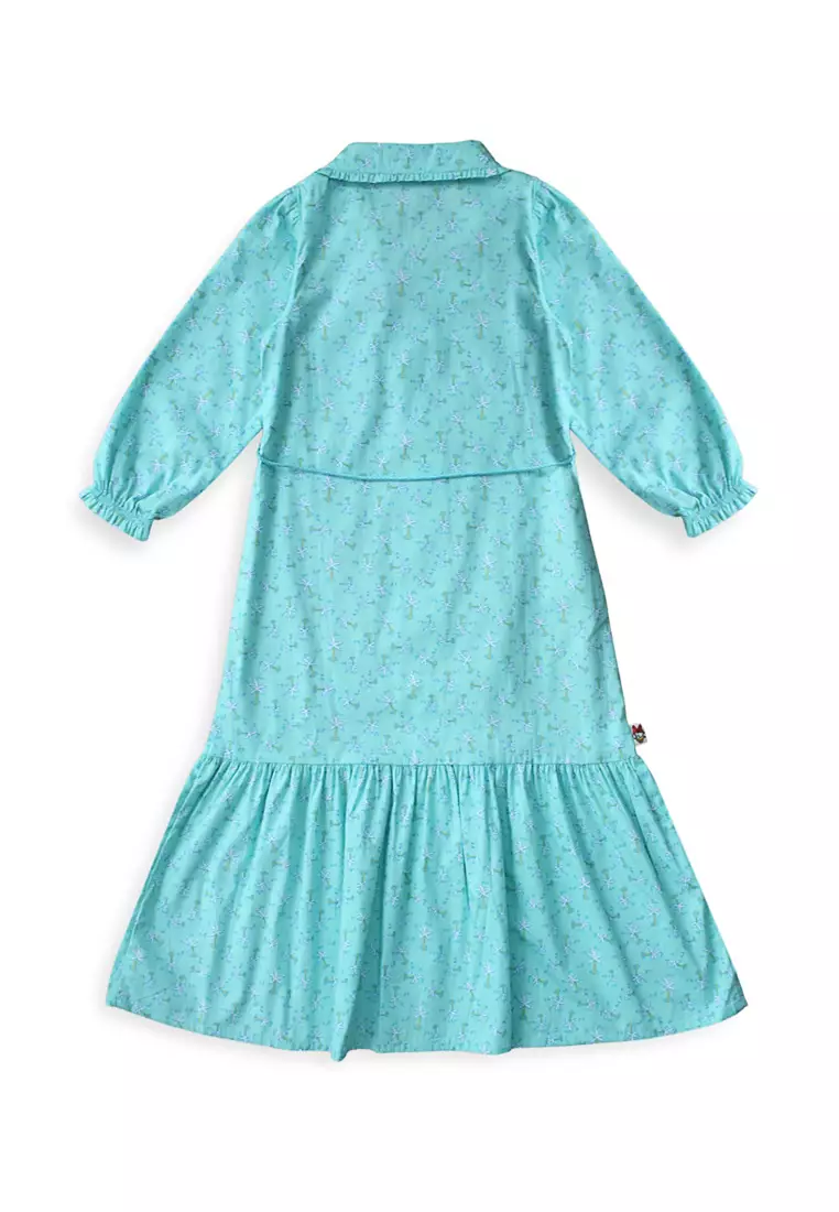 Maxi Dress/ Ghamis Anak Perempuan Green/ Daisy Sweet Summer