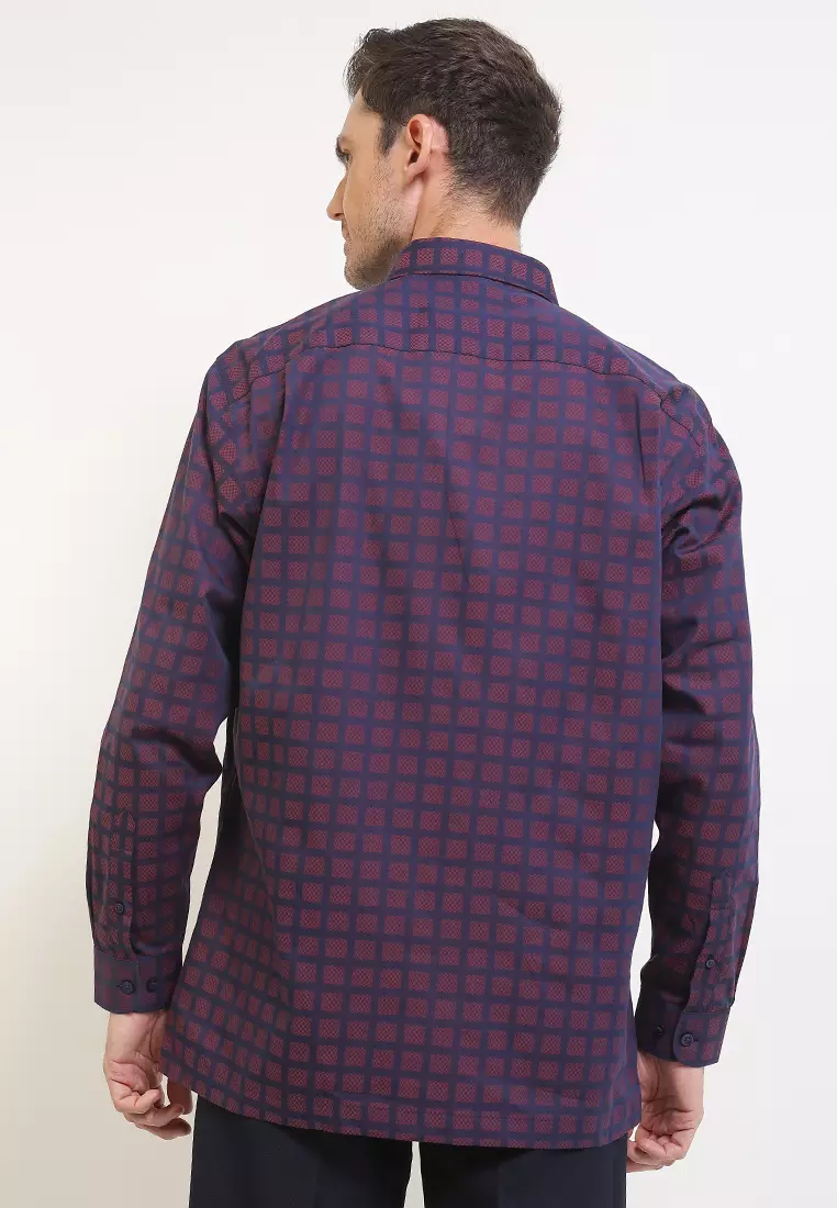 Kemeja Lengan Panjang Pierre Cardin Check Fommer - Casual Body Fit