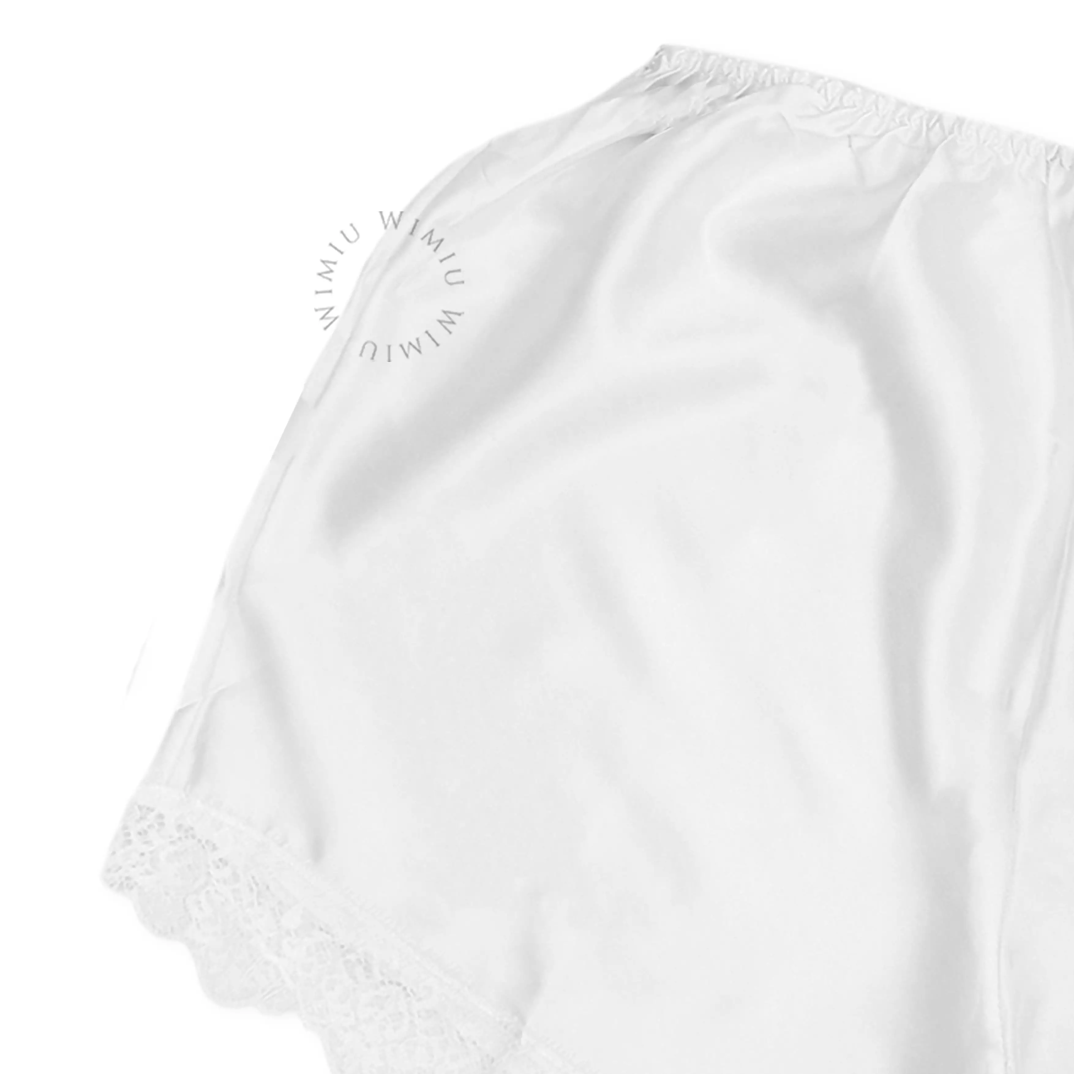 WIMIU Celana Pendek Satin Celana Rumah Wanita Santai Casual Shorts Short Pants Motif Polos Renda 300296