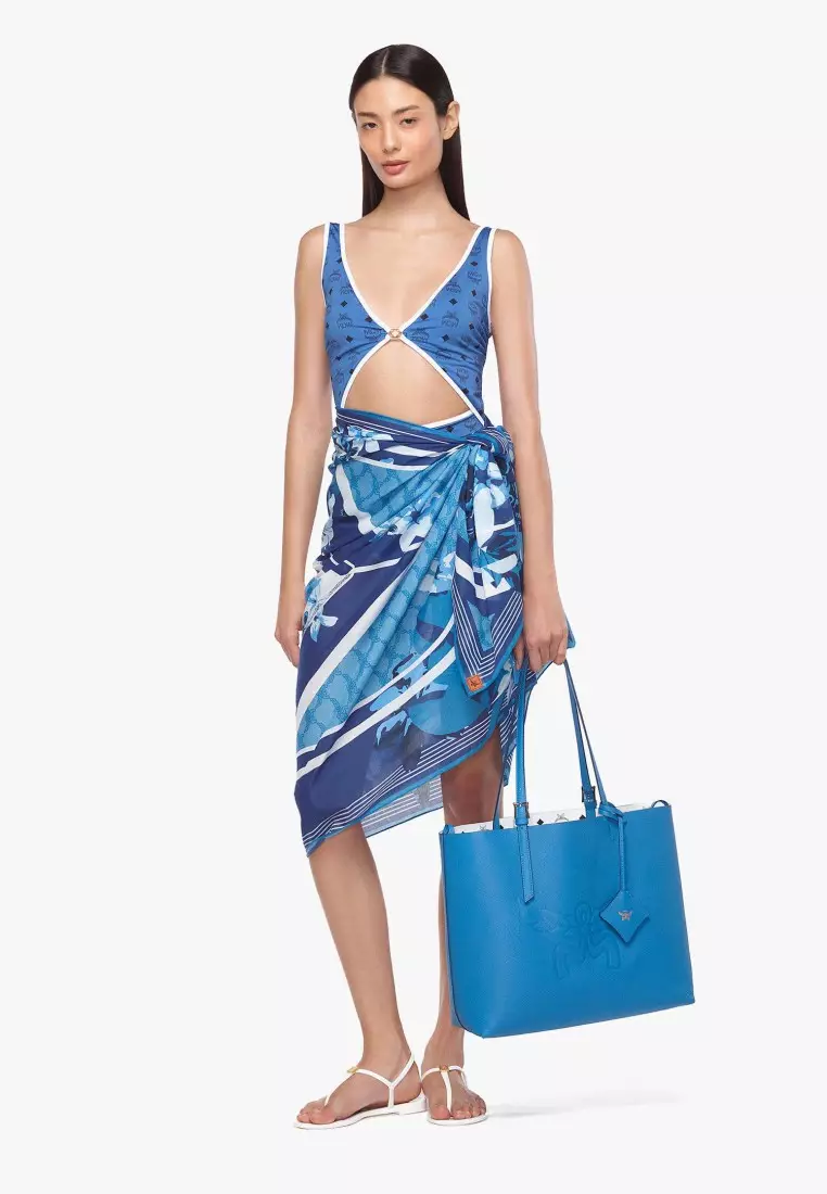 Himmel Shopper in Embossed Logo Leather