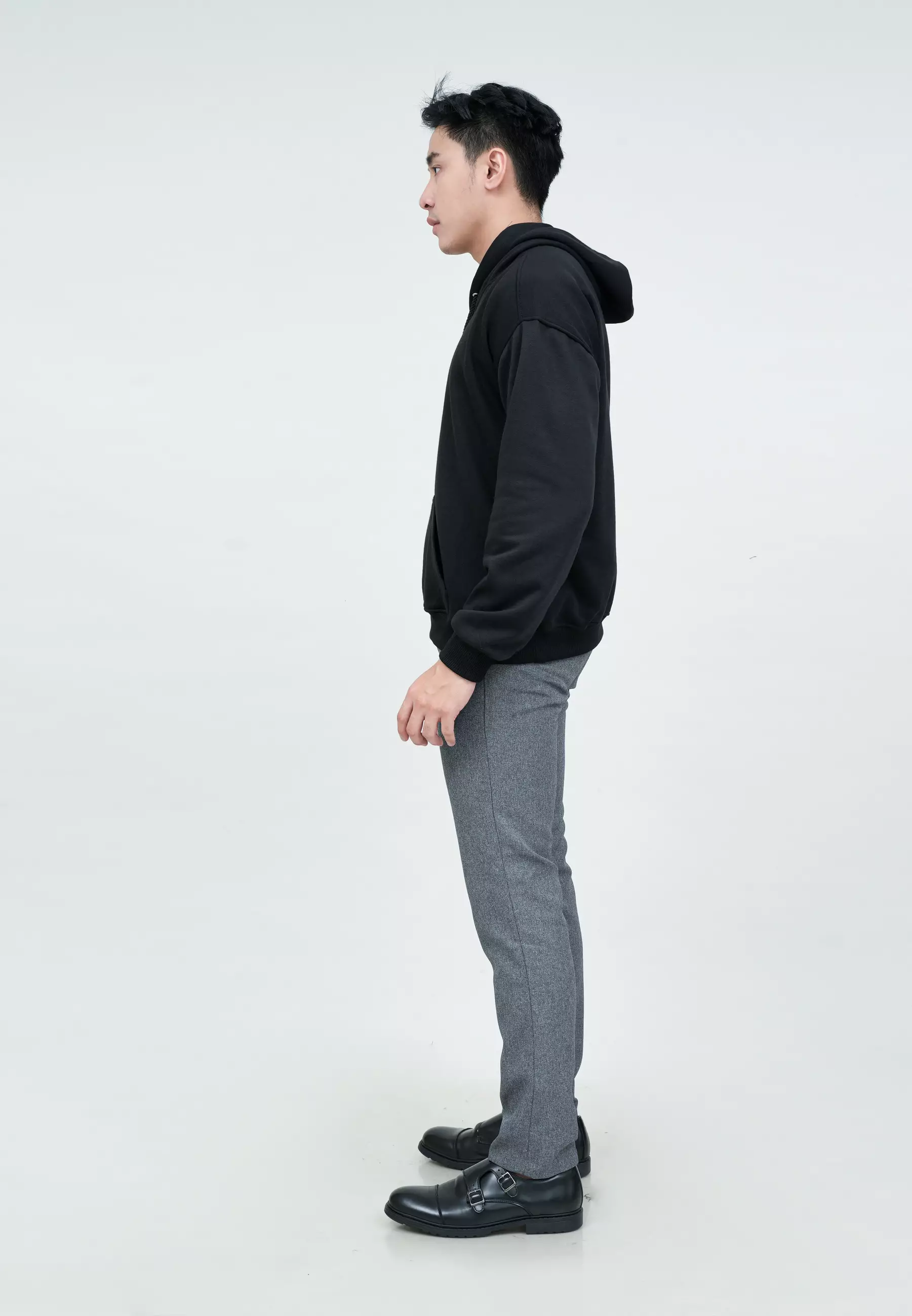 Houseofcuff Jaket Jumper Hoodie Sweater Kata Warna Hitam