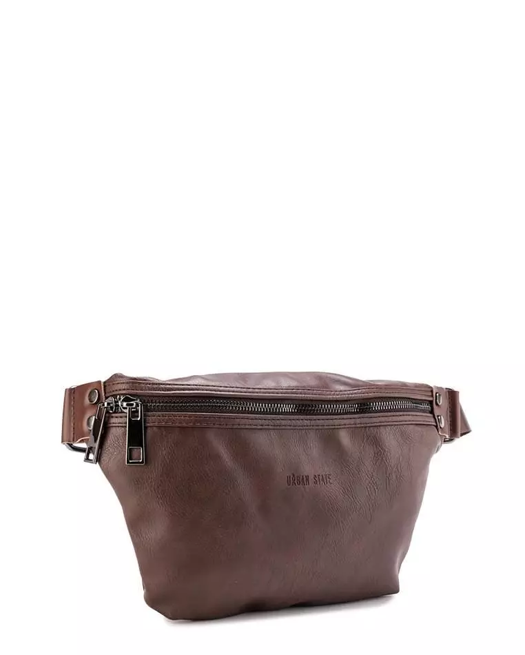 Distressed Leather Small Bumbag