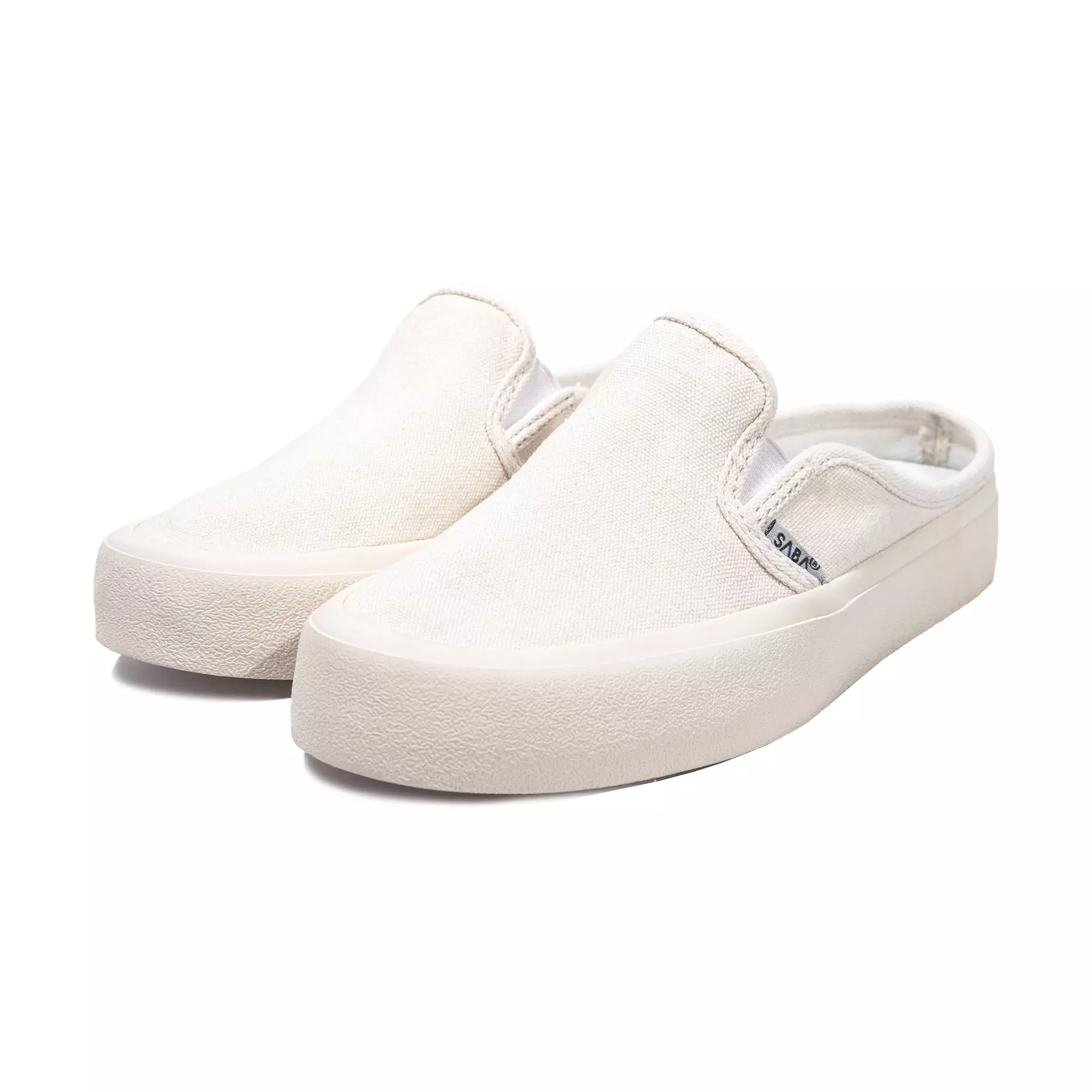 SABA Vintage Slip On Flip Mule Off White- Sepatu pria dan wanita Original 100% FM 06