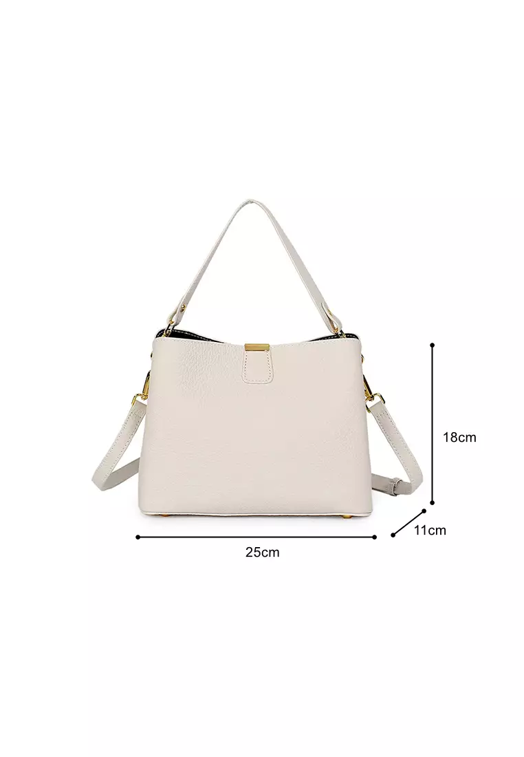 Women's Classic Cowhide Leather Crossbody Bags Tote Bags