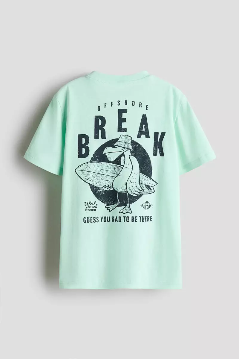 Printed cotton T-shirt