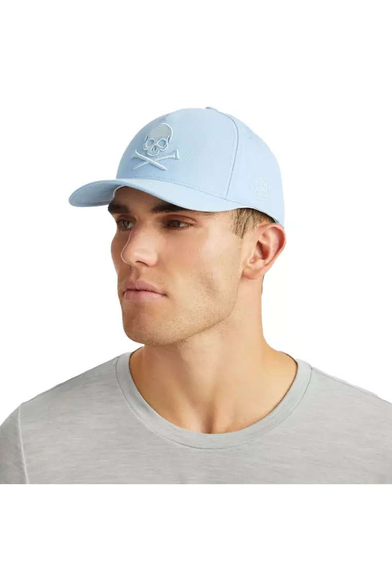 Men's Monochrome Skull & Tees Stretch Twill Snapback