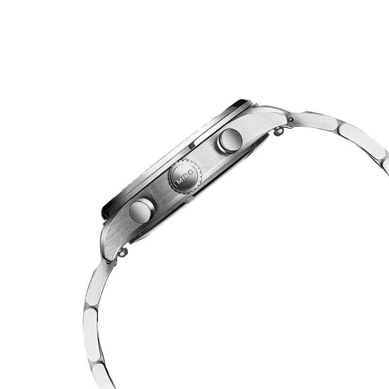 Jam Tangan Pria Mido Multifort M053.417.11.091.00 Chronograph Green Dial Stainless Steel Strap