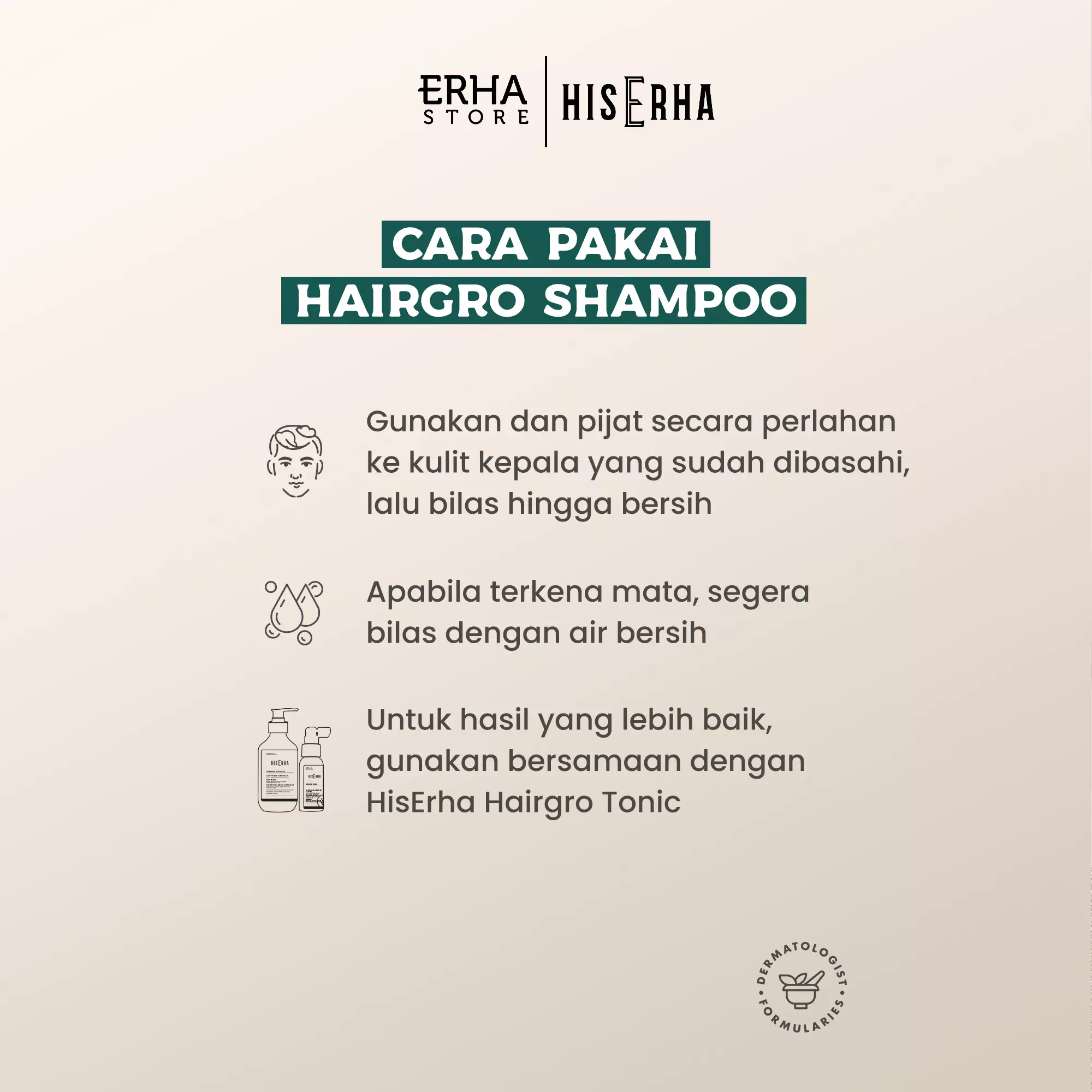 Jual Erha His Erha Hairgro Shampoo With Caffeine Extract, Taurine