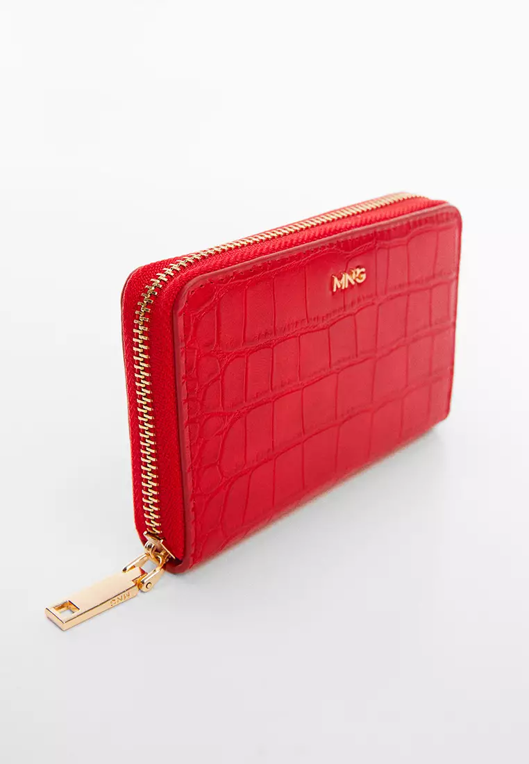 Mango croc effect discount purse