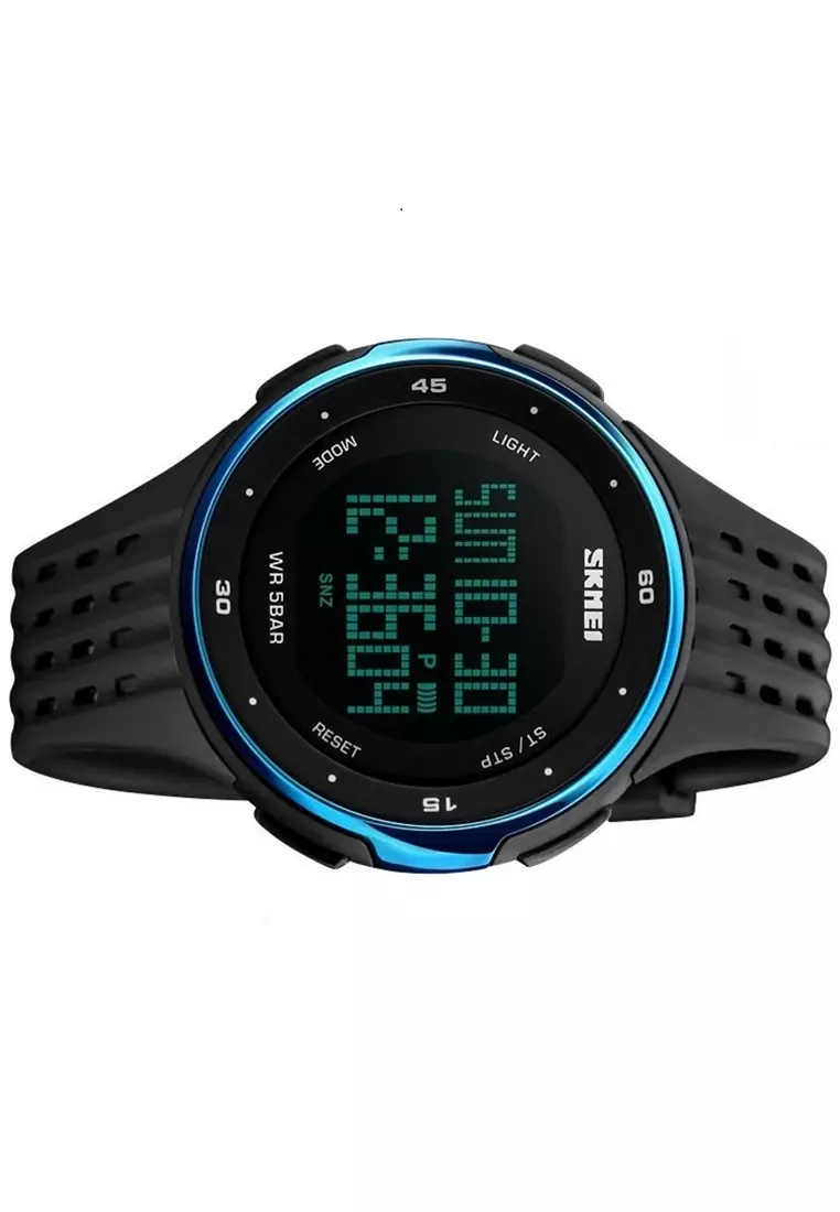 Jam Tangan Digital Pria LED Afterglow Waterproof Silicon Strap IO99 ORIGINAL