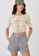 Maje multi and beige Macramé-Style Cropped Top 55F3AAAD29B0C7GS_1