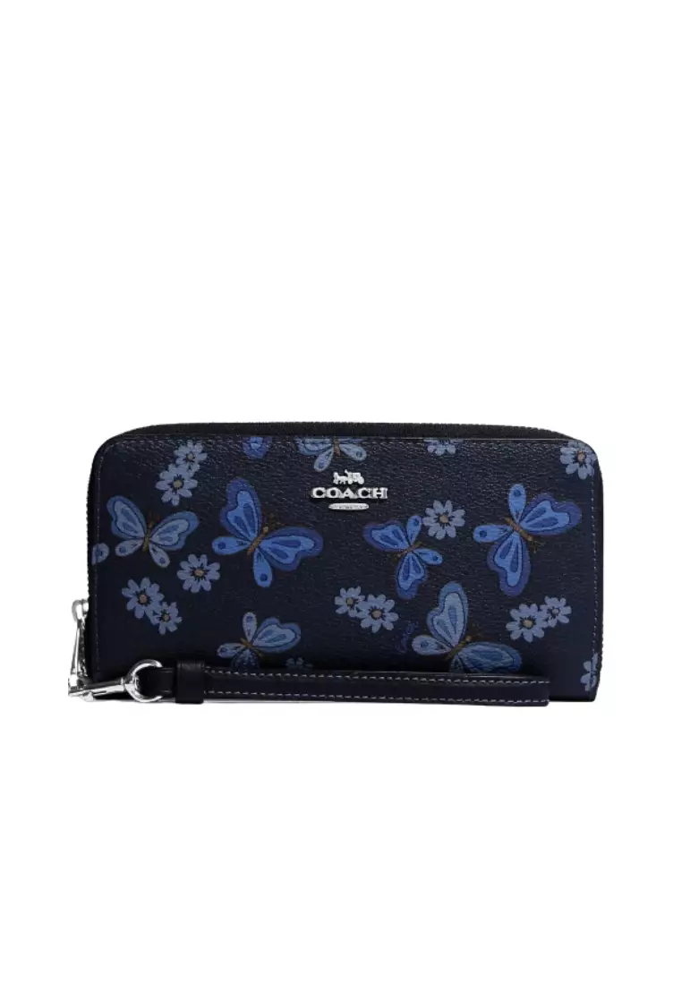 Coach Mini Wallet on a Chain with Lovely Butterfly Print