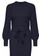 ONLY navy Lely Long Sleeves O-Neck Belt Dress Knit C5596AAF69A1FEGS_3